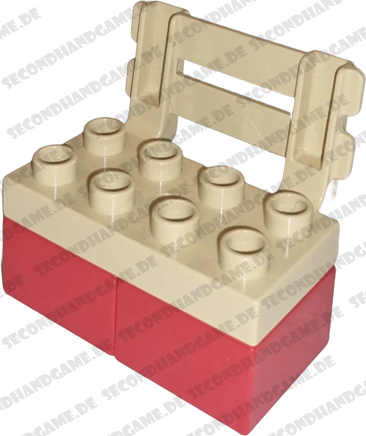 Lego Duplo 4850 Parkbank Sitzbank Beige Rot